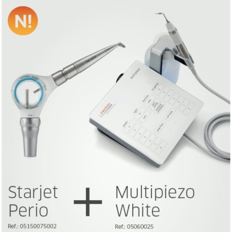 ULTRASONIDO DE LIMPIEZA AUTONOMO MULTIPRO SYSTEM STARJET PERIO + MULTIPIEZO WHITE