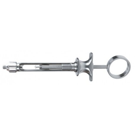 JERINGA DE AMPOLLA CON CABEZA AGUJA DESMONABLE-INOX