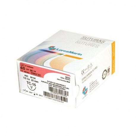 SUTURA SEDA TC-7 5/0 50ud