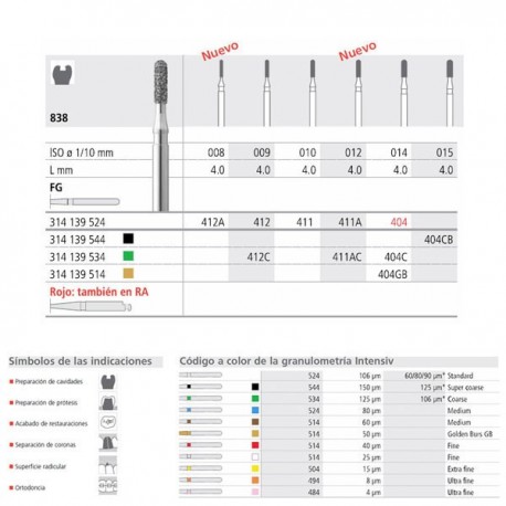 FG 404/6  838-014 FG DIAM. MEDIO 6U.