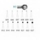 H1.314.008 KOMET carburo clinica 5 ud