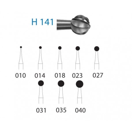 H141.206.018 KOMET carburo clinica cirugia 5 ud