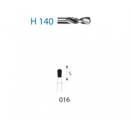 H140.314.016 KOMET carburo clinica trepanar