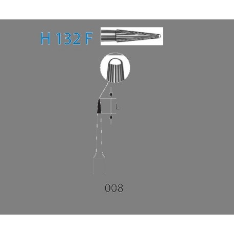 H132F.314.008 KOMET carburo clinica 5 ud