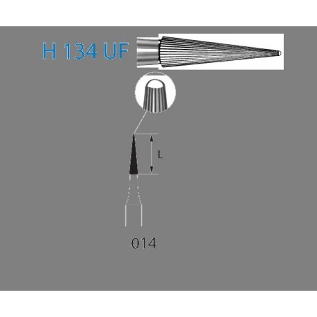 H134UF.314.014 KOMET carburo clinica 5 ud