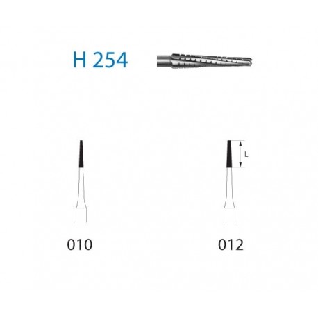 H254.314.012 KOMET carburo clinica cirugia 5 ud