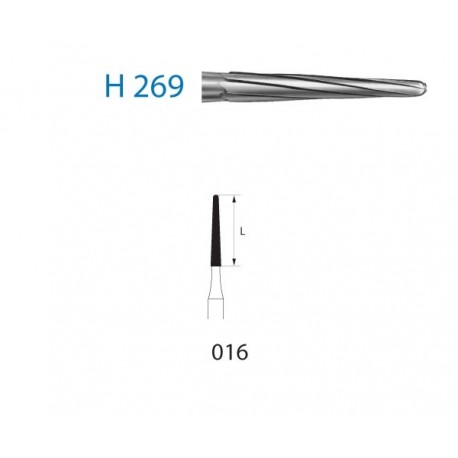 H269.314.016 KOMET carburo clinica cirugia 5 ud