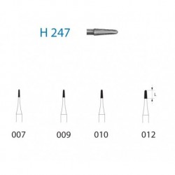 H1.316.016 KOMET carburo clinica cirugia 5 ud