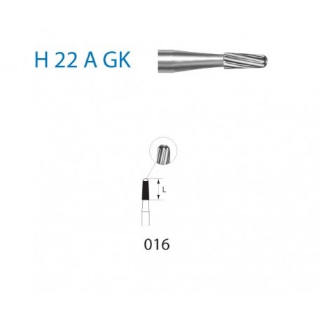 H22AGK.204.016 KOMET carburo clinica ortho 5 ud