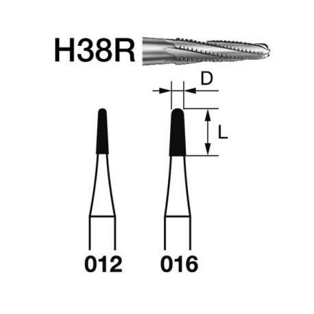 H38R.314.012 KOMET carburo clinica 5 ud