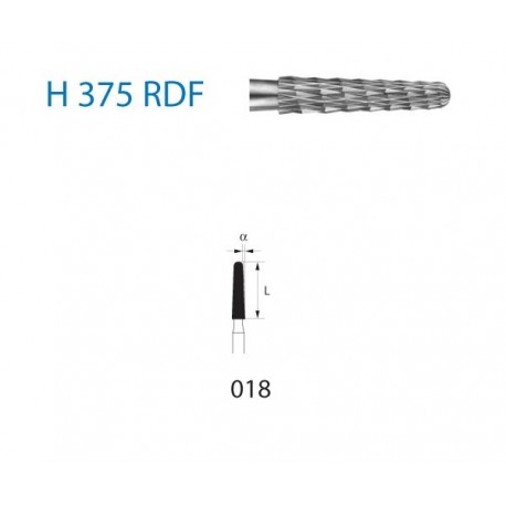 H375RDF.314.018 KOMET carburo clinica 5 ud