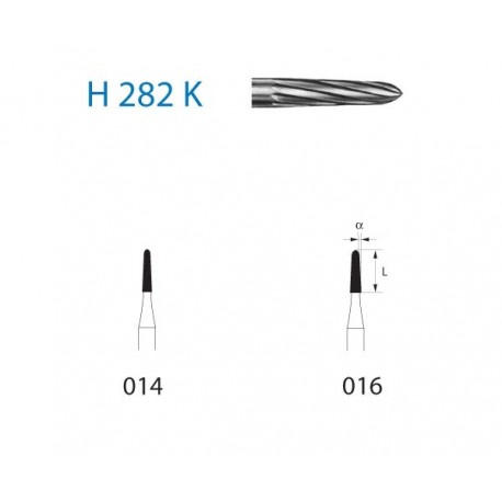 H282K.204.016 KOMET carburo clinica 5 ud