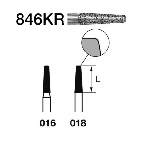 846KR.314.016 KOMET diamante clinica 5 ud