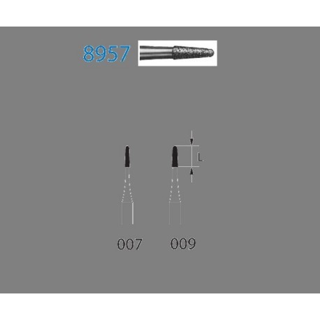 8957.314.007 KOMET diamante clinica 5 ud