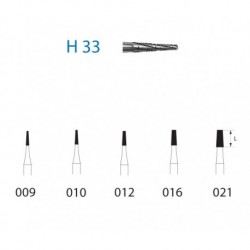 H33.314.010 KOMET carburo clinica 5 ud