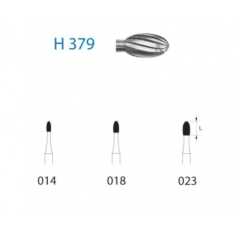 H379.314.018 KOMET carburo clinica 5 ud