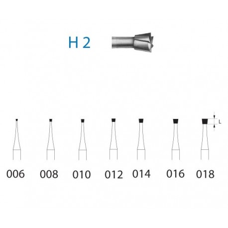 H2.204.008 KOMET carburo clinica 5 ud