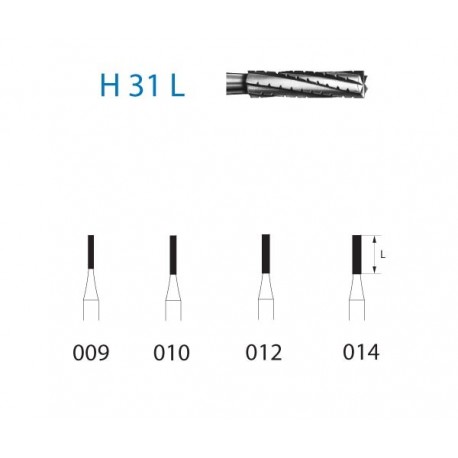 H31L.314.012 KOMET carburo clinica 5 ud