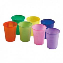 VASOS PLASTICO COLORES 3000 ud