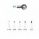REPOSICION BRACKET METALICO AUTOLIGADO MBT 5uds