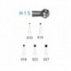 REPOSICION BRACKET METALICO AUTOLIGADO ROTH 5uds