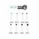 REPOSICION BRACKET METALICO AUTOLIGADO ROTH 5uds