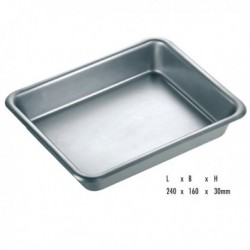 BANDEJA MULTIUSO INOX. 240x160x30mm.