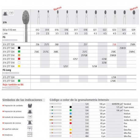 FG 258/6  379-023 FG DIAM. MEDIO 6U.