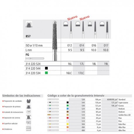 FG 19L/6  857-017 FG DIAM. MEDIO 6U.