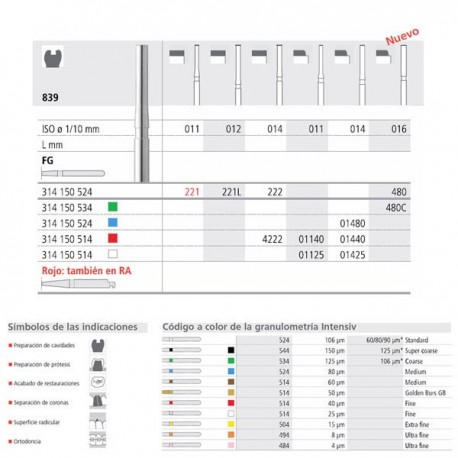 FG 221/6  839-011 FG DIAM. MEDIO 6U.