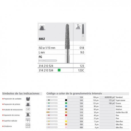 FG 123/6  886Z-018 FG DIAM. MEDIO 6U.