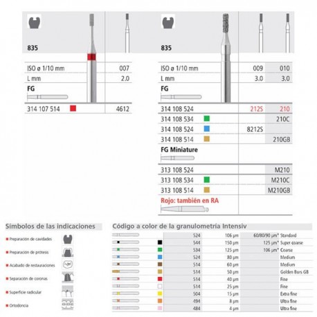 FG 8212S/6 835-009 FG DIAM. MEDIO 6U.