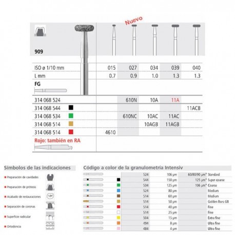 FG 11A/6  909-039 FG DIAM. MEDIO 6U.