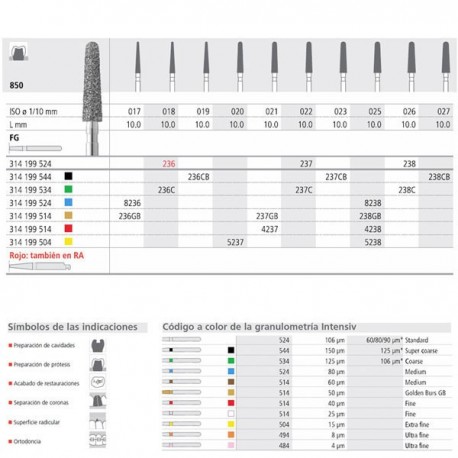 FG 238/6  850-026 FG DIAM. MEDIO 6U.