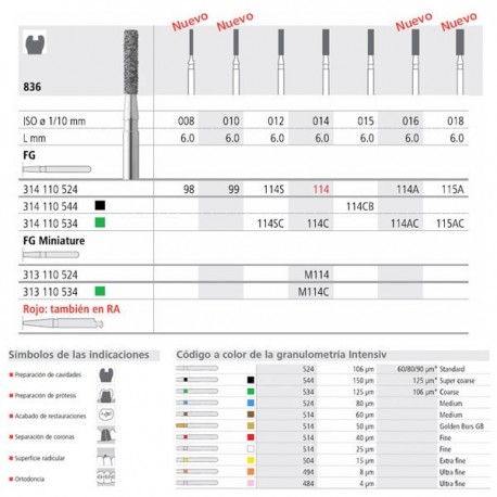 FG 114/6 CB 836-015 FG DIAM. S-GRUESO 6U.