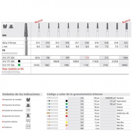 FG 106/6 CB 846-015 FG DIAM. S-GRUESO 6U.