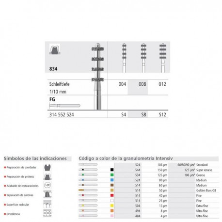 FG S12/6 PILOT 834-012 FG DIAM. MEDIO 6U.