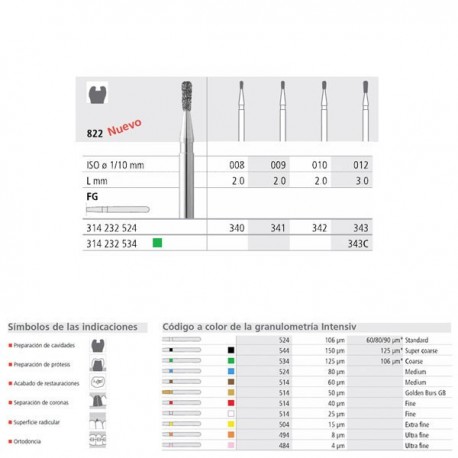 FG 342/6   822-010 FG DIAM. MEDIO 6U.