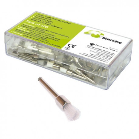 CEPILLOS PROFILAXIS NYLON PUNTA 100ud