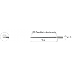 CABEZA PARA ENDO-MATE TC2 Y DT2 16:1 PARA CONEXIÓN DE ÁPICE MANGO CORTO