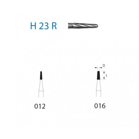 H23R.204.012 KOMET carburo clinica 5 ud