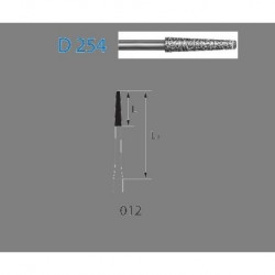 D254.314.012 KOMET diamante clinica 5 ud