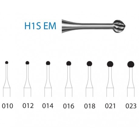 H1SEM.204.021 KOMET carburo clinica 5 ud