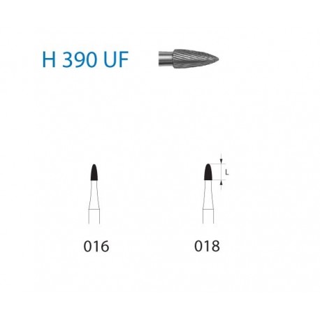 H390UF.314.018 KOMET carburo clinica 5 ud