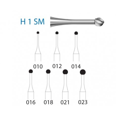 H1SM.204.010 KOMET carburo clinica 5 ud