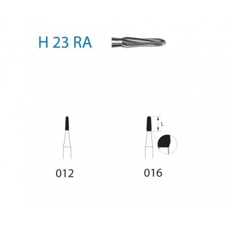 H23RA.204.016 KOMET carburo clinica 5 ud