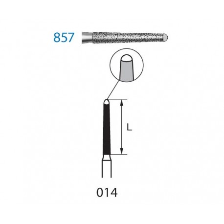 857.314.014 KOMET diamante clinica 5 ud