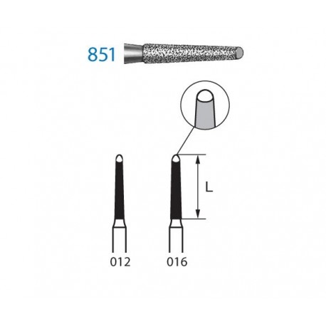 851.314.016 KOMET diamante clinica 5 ud