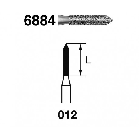 6884.314.012 KOMET diamante clinica 5 ud