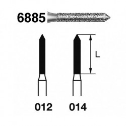 6885.314.012 KOMET diamante clinica 5 ud